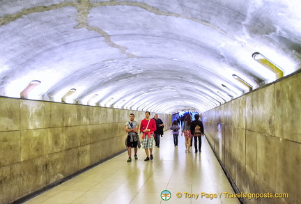 Underground passage to the Arc de Triomphe